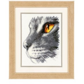 Broderipakning - Billede - Majesttisk kat