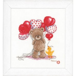 Broderi  - Popcorn - Balloner