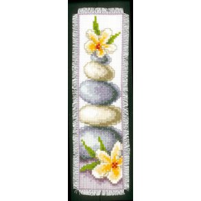 Broderi  - Bogmrke med sten