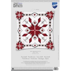 Broderipakning - pude - Snow cristal I