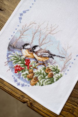 Broderipakning - lber - Musvitter p gren