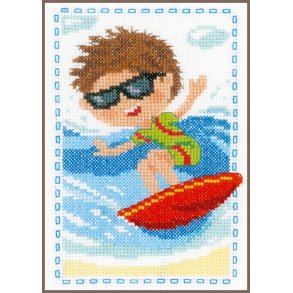 Broderipakning - Billede - Surfer