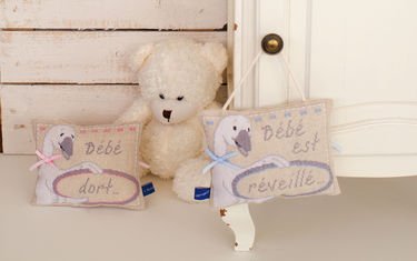 Broderipakning - Oph�ng med baby sover eller er v�gen II