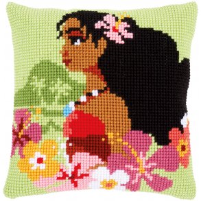 Broderipakning - stramaj pude - Disney - Moana Island Girl