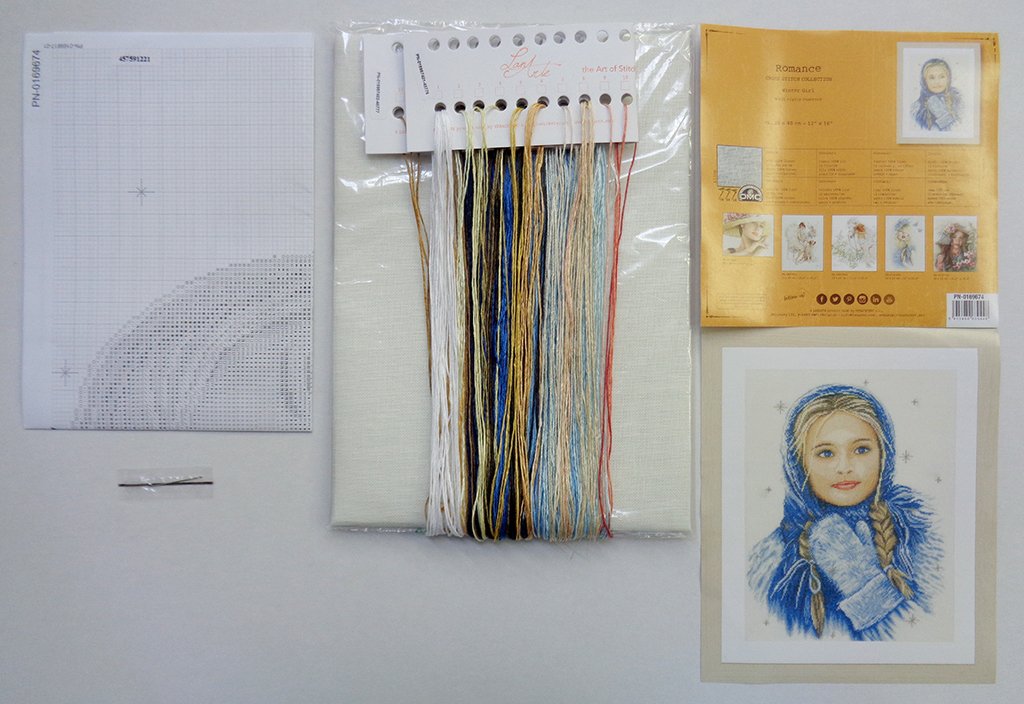 Broderipakning - vgbillede - Vinter pige