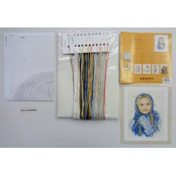 Broderipakning - vgbillede - Vinter pige