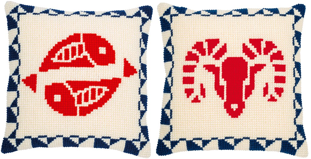 Broderipakning - Stjernetegn - 12 forskellige