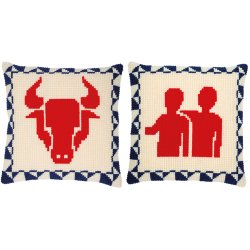 Broderipakning - Stjernetegn - 12 forskellige