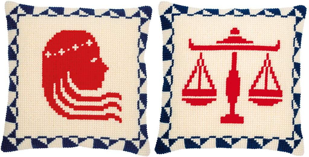 Broderipakning - Stjernetegn - 12 forskellige