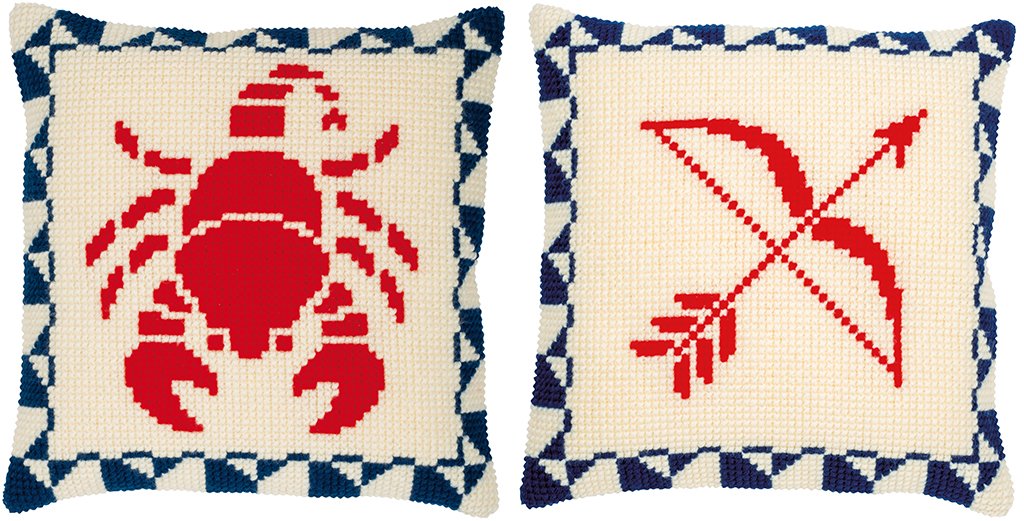 Broderipakning - Stjernetegn - 12 forskellige