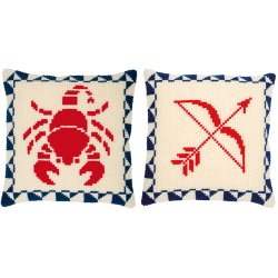 Broderipakning - Stjernetegn - 12 forskellige