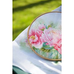 Broderipakning - Billede - Buket af poner