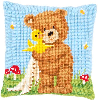 Broderipakning - stramaj pude - Popcorn og llingen Souffl