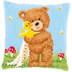 Broderipakning - stramaj pude - Popcorn og llingen Souffl