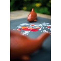 Broderi pakning - bordlber / ptegnet - Valmuer