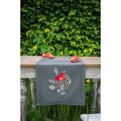 Broderi pakning - bordlber / ptegnet - Valmuer