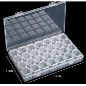 Opbevaringsboks til perler / Diamont painting