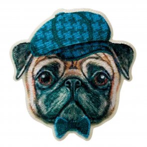 Strygemrke - Mops med kasket