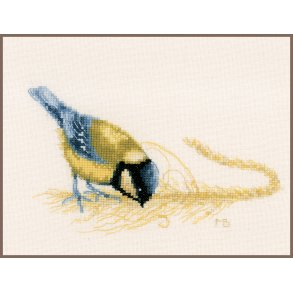 Broderipakning - Billede - Lille Blmejse