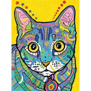 Farveblyant kit - Farvestrlende kat