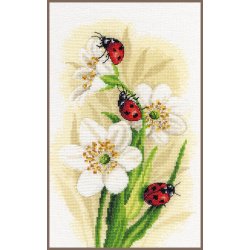 Broderipakning - Billede - Mariehner