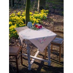 Broderi pakning - ptegnet bordlber eller dug - Forrsblomster