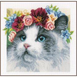 Broderipakning - Ragdoll med blomsterkrans - Tidl. Secret Stitch Along 2021/1