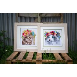 Broderipakning - Ragdoll med blomsterkrans - Tidl. Secret Stitch Along 2021/1