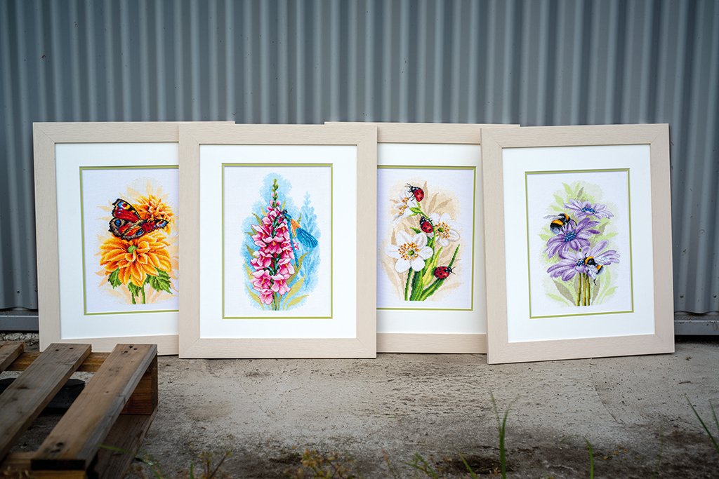 Broderipakning - Billede - Mariehner