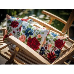 Broderipakning - stramaj pude - Smukke poner III