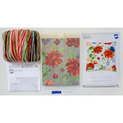 Broderipakning - stramaj pude - Smukke poner I