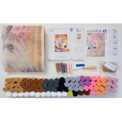 Broderipakning - Rya - Ulve i fuldmne