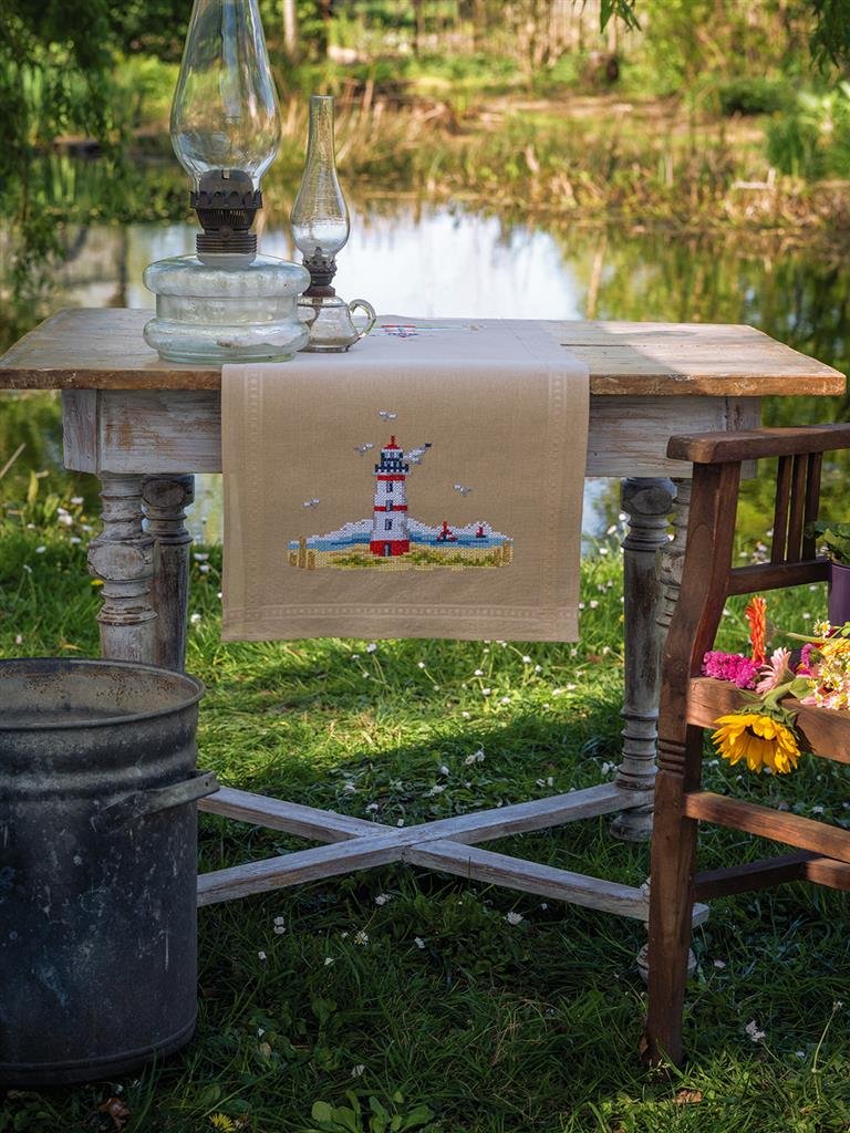 Broderi pakning - bordlber / ptegnet - Fyrtrn