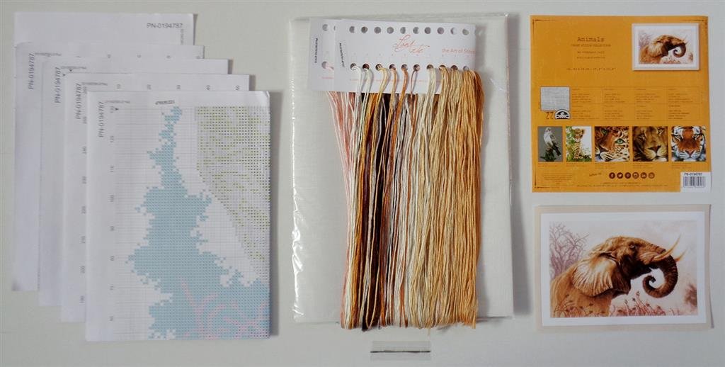 Broderipakning - Billede - Elefant kald