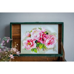 Broderipakning - Billede - Buket af poner