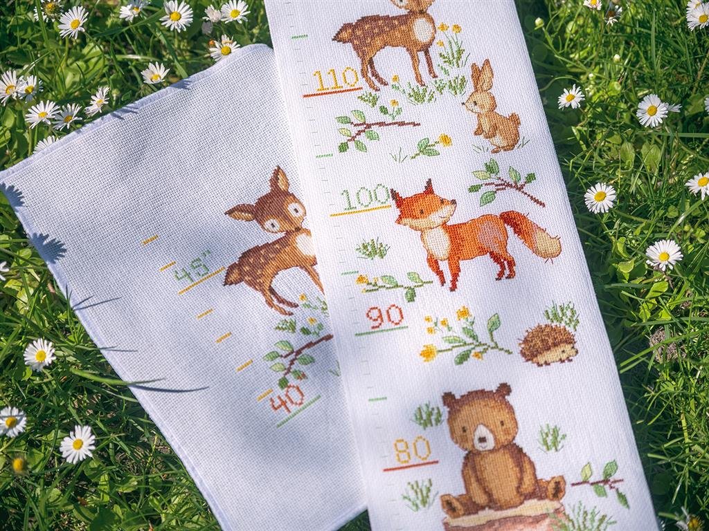 Broderipakning - hjdemler - Skovens dyr