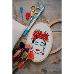 Broderi pakning - inkl. syramme -Frida Kahlo