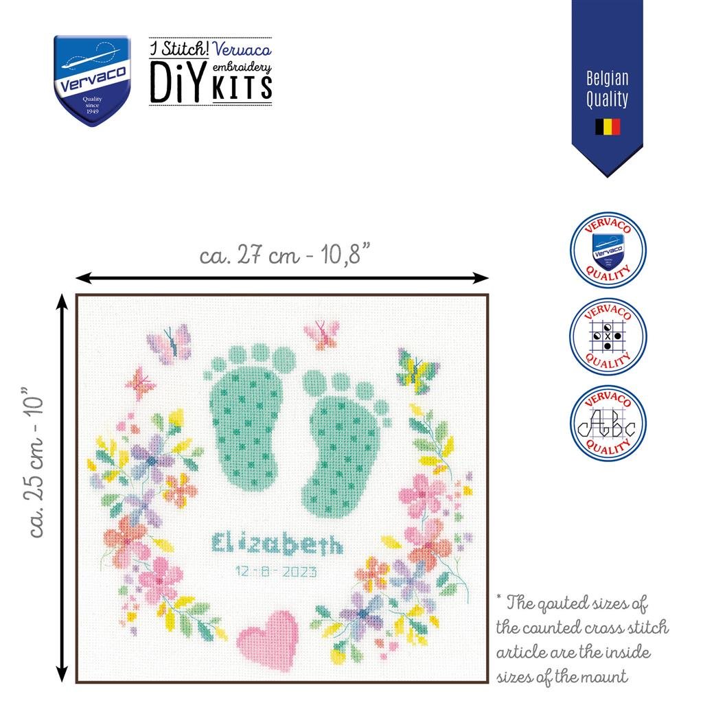 Broderipakning - dbsminde - Babyfdder med sommerfugle