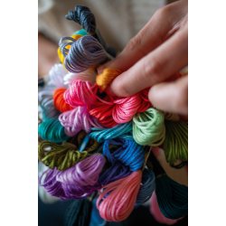 Starter kit - Christmas - inkl. garn, nle, tush, stof, syringe og gratis mnstre