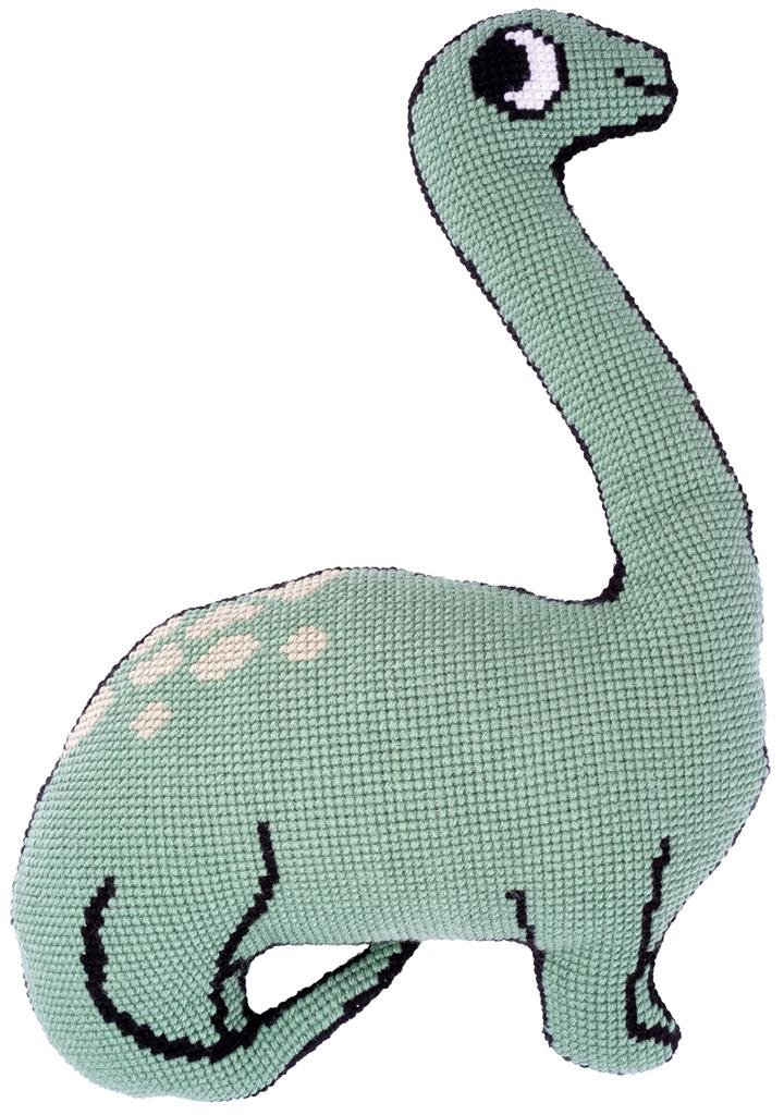 Broderipakning - pude - krammedyr Dino