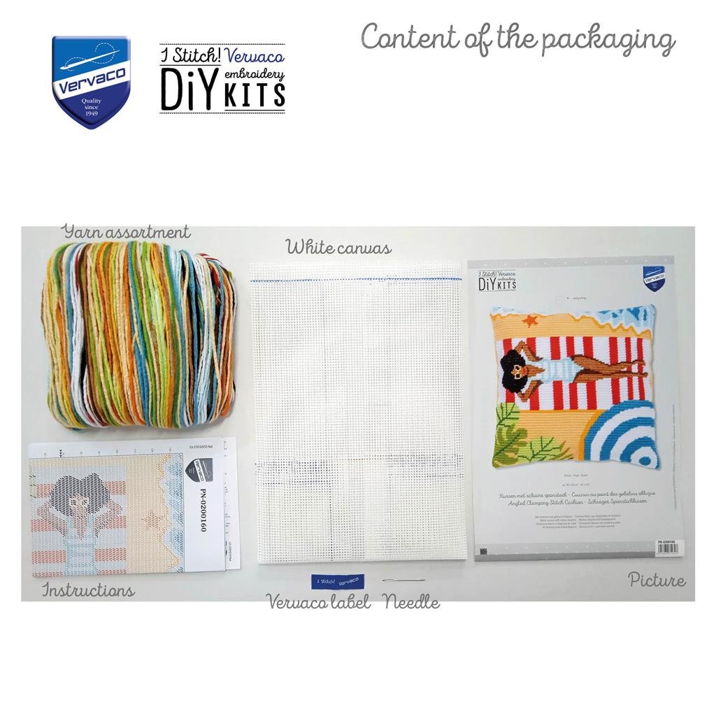 Broderipakning - Pude - Sommer II