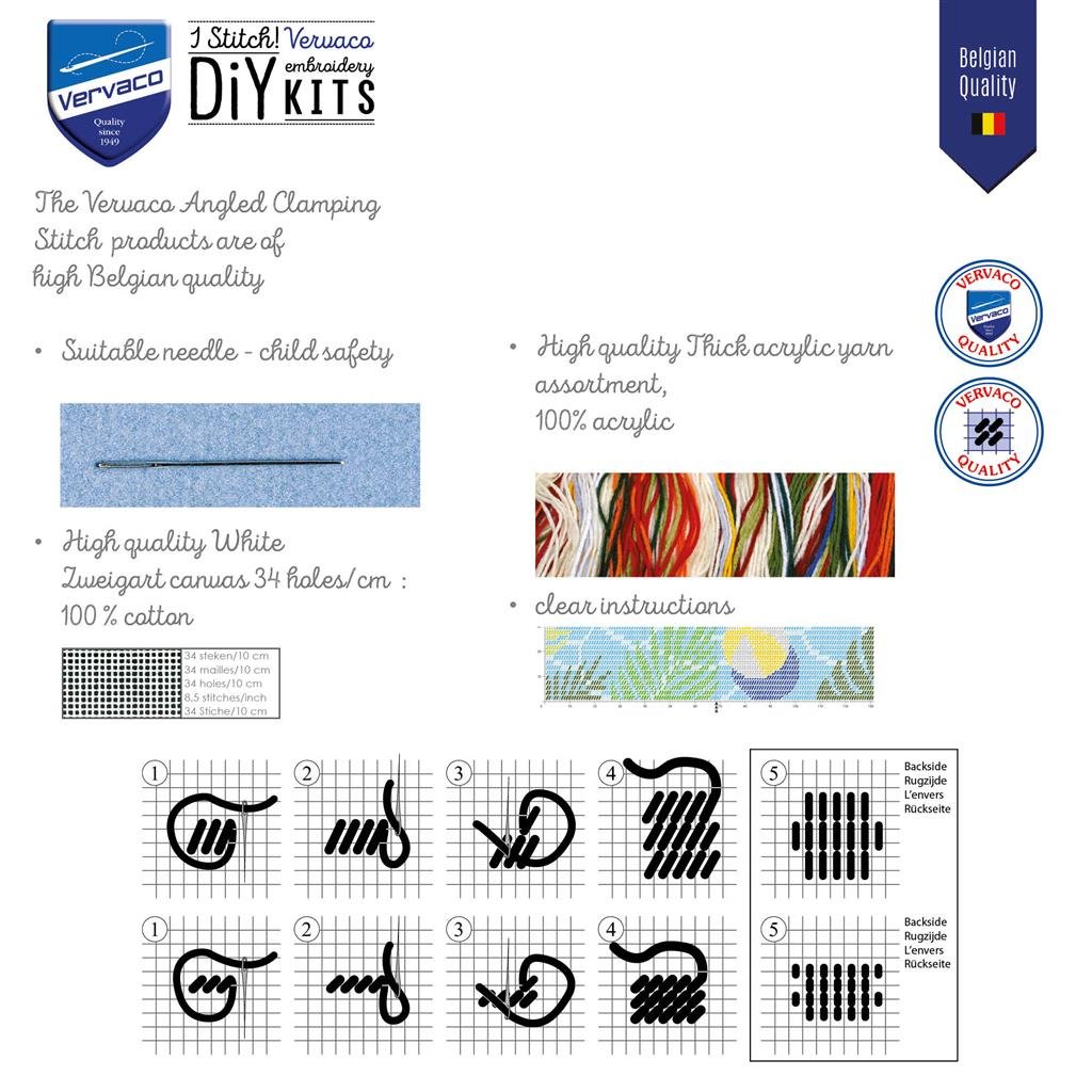 Broderipakning - Pude - Sommer II
