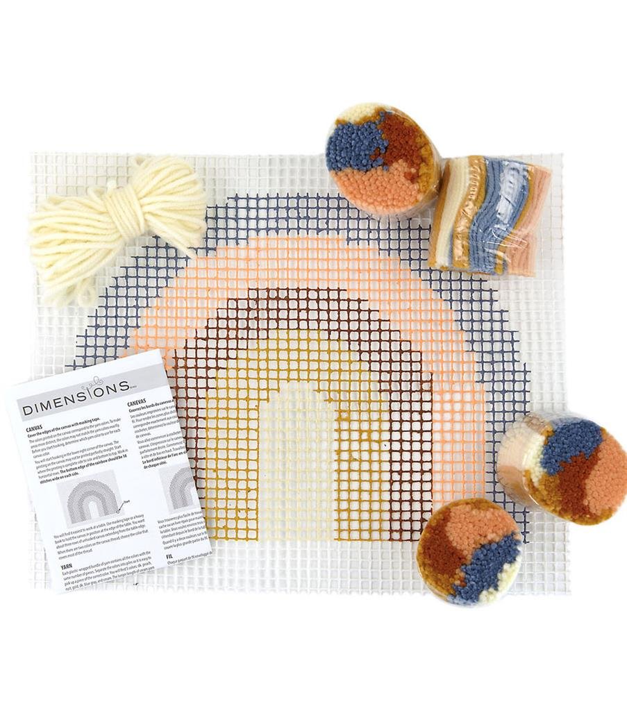 Rya - knyttet vgophng - Regnbue