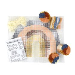 Rya - knyttet vgophng - Regnbue