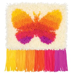 Rya - knyttet vgophng - Sommerfugl