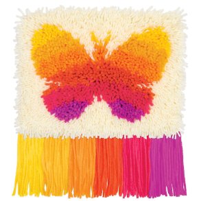 Rya - knyttet vgophng - Sommerfugl