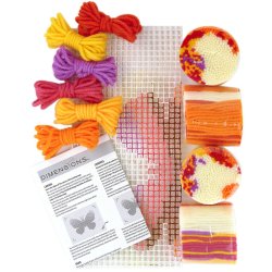 Rya - knyttet vgophng - Sommerfugl