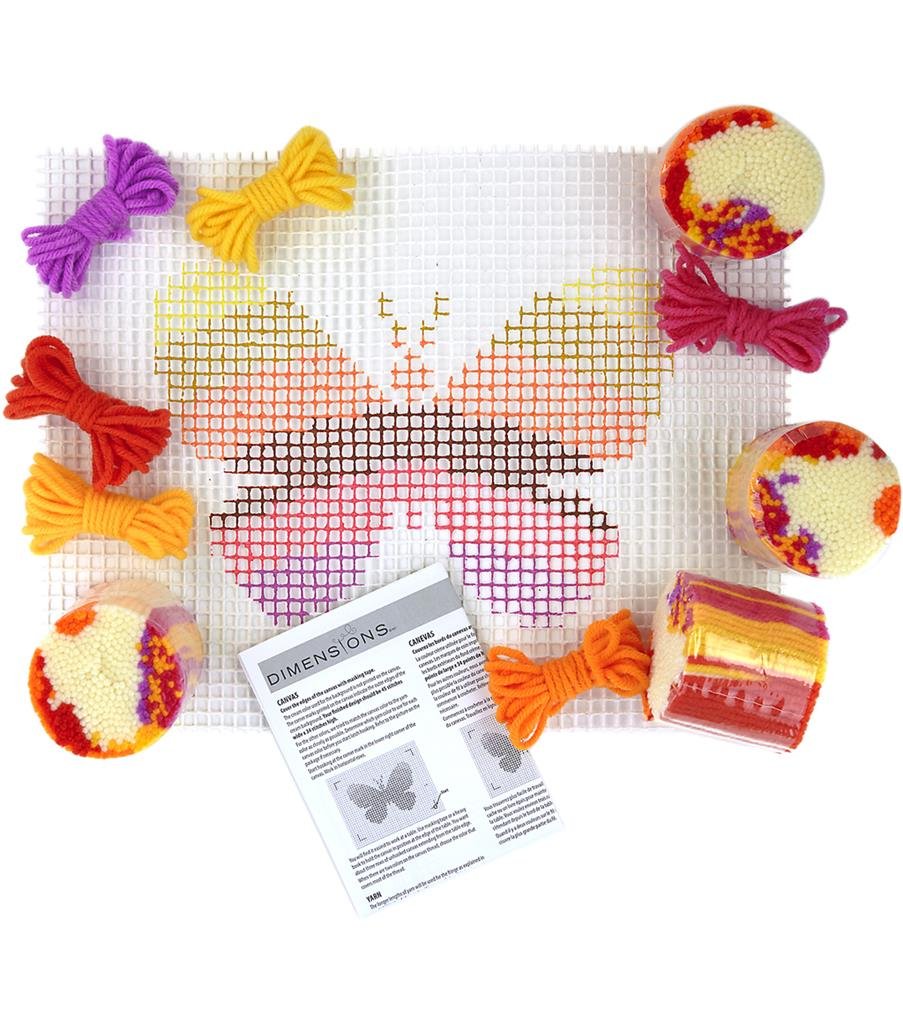 Rya - knyttet vgophng - Sommerfugl