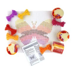 Rya - knyttet vgophng - Sommerfugl