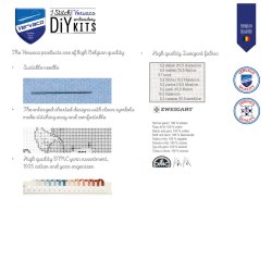 Broderipakning - vgbillede - Stemorblomster i flor
